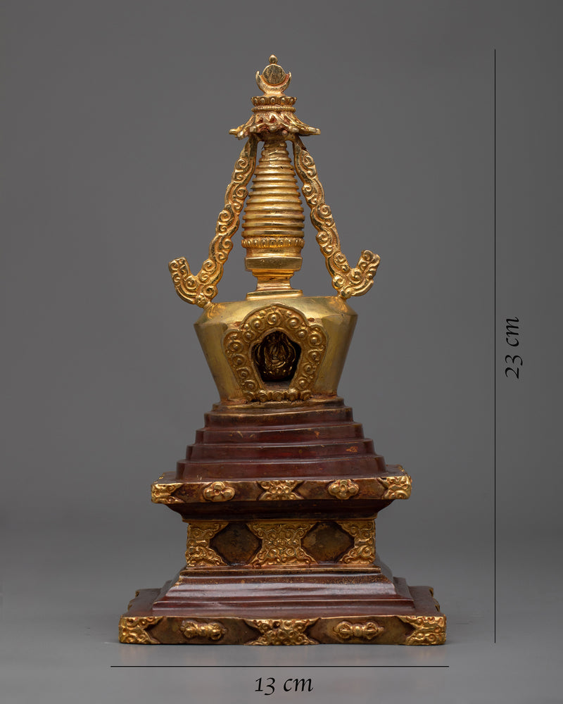 Buddhist Shrine Stupa | Traditional Handcrafted Buddhist Spiritual Art