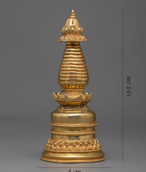 Handcrafted Shrine Stupa | Exquisite Symbol of Peace and Reflection
