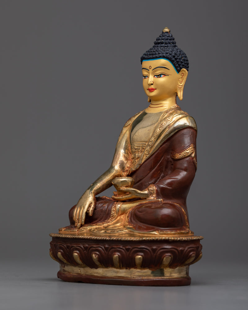 Shakyamuni Buddha Copper Sculpture | Handmade Gautam Buddha Art