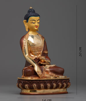 Hand-Sculpted Shakyamuni Buddha Statue | Handcrafted Meditation & Spiritual Decor
