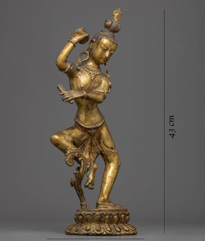 Chintamuni Lokeshvara Statue |  Elegant Handcrafted Symbol of Cosmic Dance