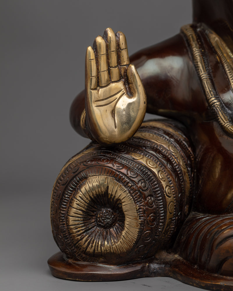 Divine Resting Ganesh Statue | Handcrafted Symbol of Protection and Blessings