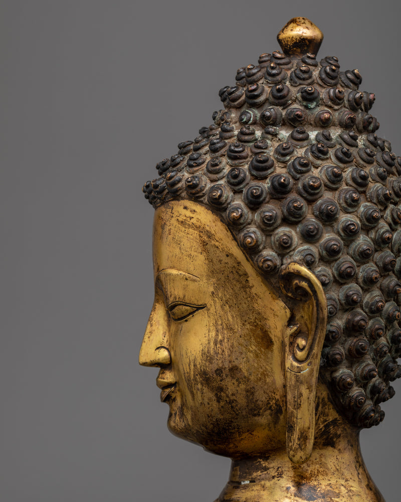 Big Buddha Head Statue | Traditional Handmade Spiritual Artwork