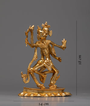 Handcrafted Chitipati Statue | Protector Deities of Tibetan Buddhism