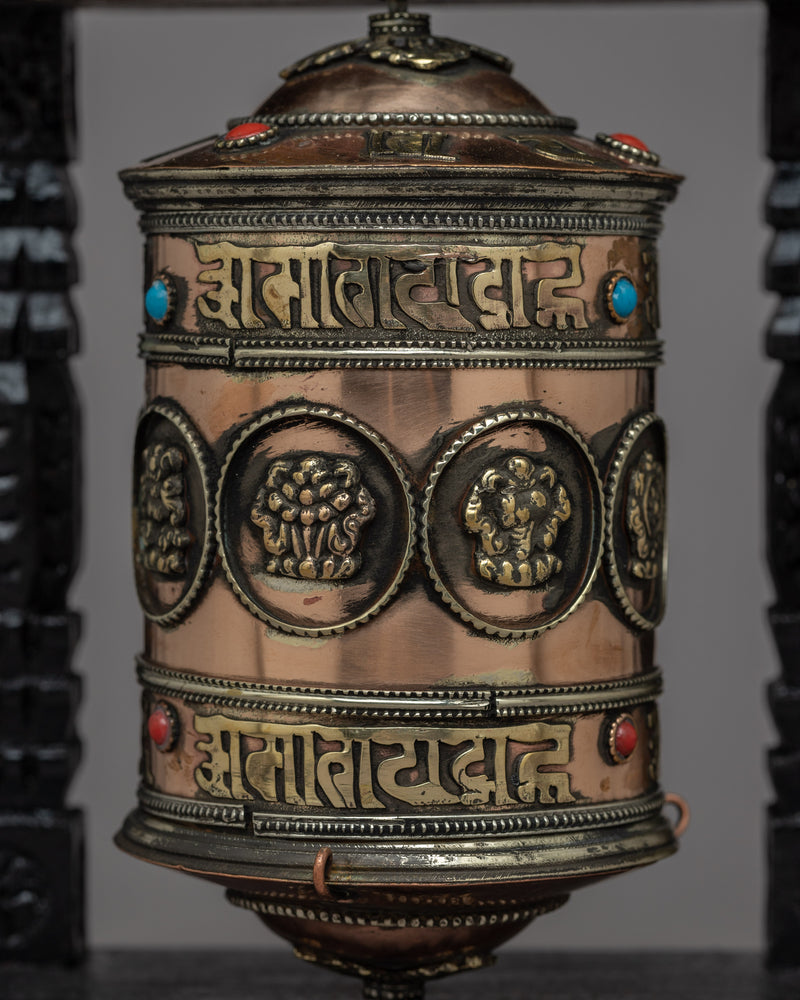 Authentic Tibetan Prayer Wheel | Harnessing the Power of Mantras and Prayers