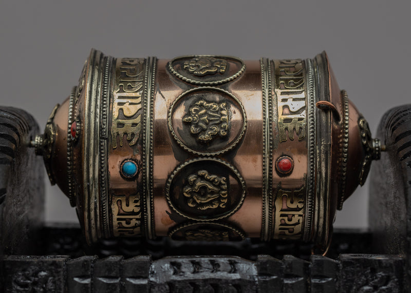 Authentic Tibetan Prayer Wheel | Harnessing the Power of Mantras and Prayers