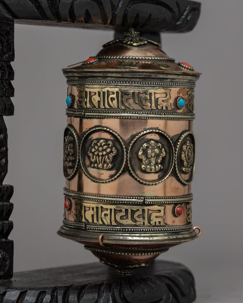 Authentic Tibetan Prayer Wheel | Harnessing the Power of Mantras and Prayers