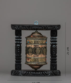 Authentic Tibetan Prayer Wheel | Harnessing the Power of Mantras and Prayers