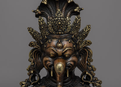 Ganesha Wall Hanging Mask | Handmade Tribute to the Remover of Obstacles