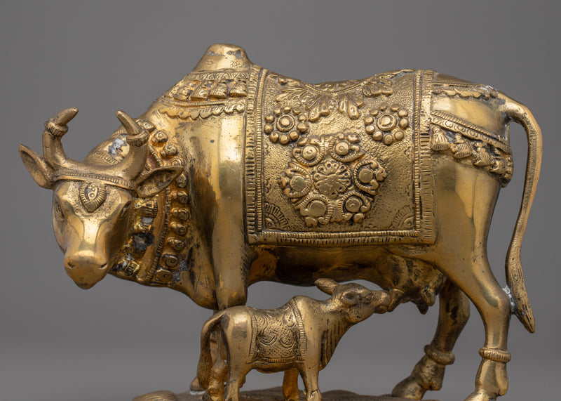 Kamdhenu Cow Statue | Statue for Spiritual Harmony and Household Blessing