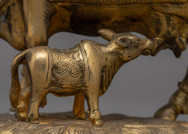 Kamdhenu Cow Statue | Statue for Spiritual Harmony and Household Blessing