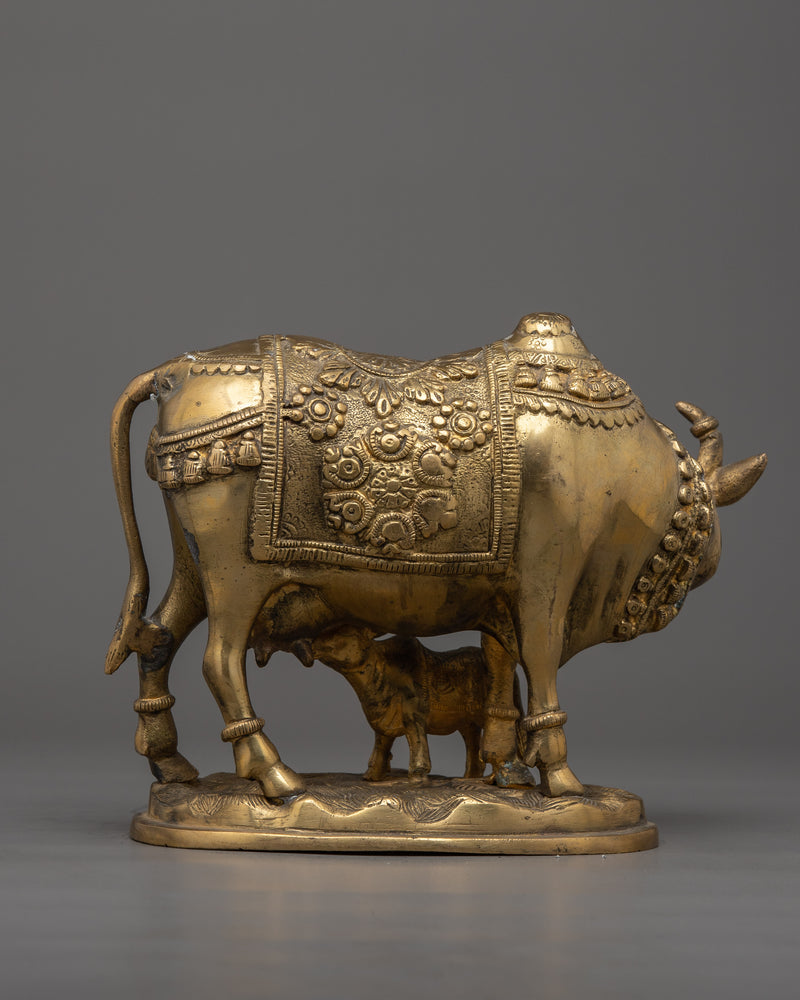 Kamdhenu Cow Statue | Statue for Spiritual Harmony and Household Blessing