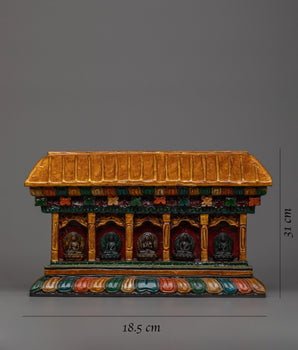 Wooden Altar Box Statue | Hand-Carved Statue Design for Sacred Rituals
