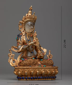Crystal Vajarsattva Statue | Blessings of a Pure Heart & Mind