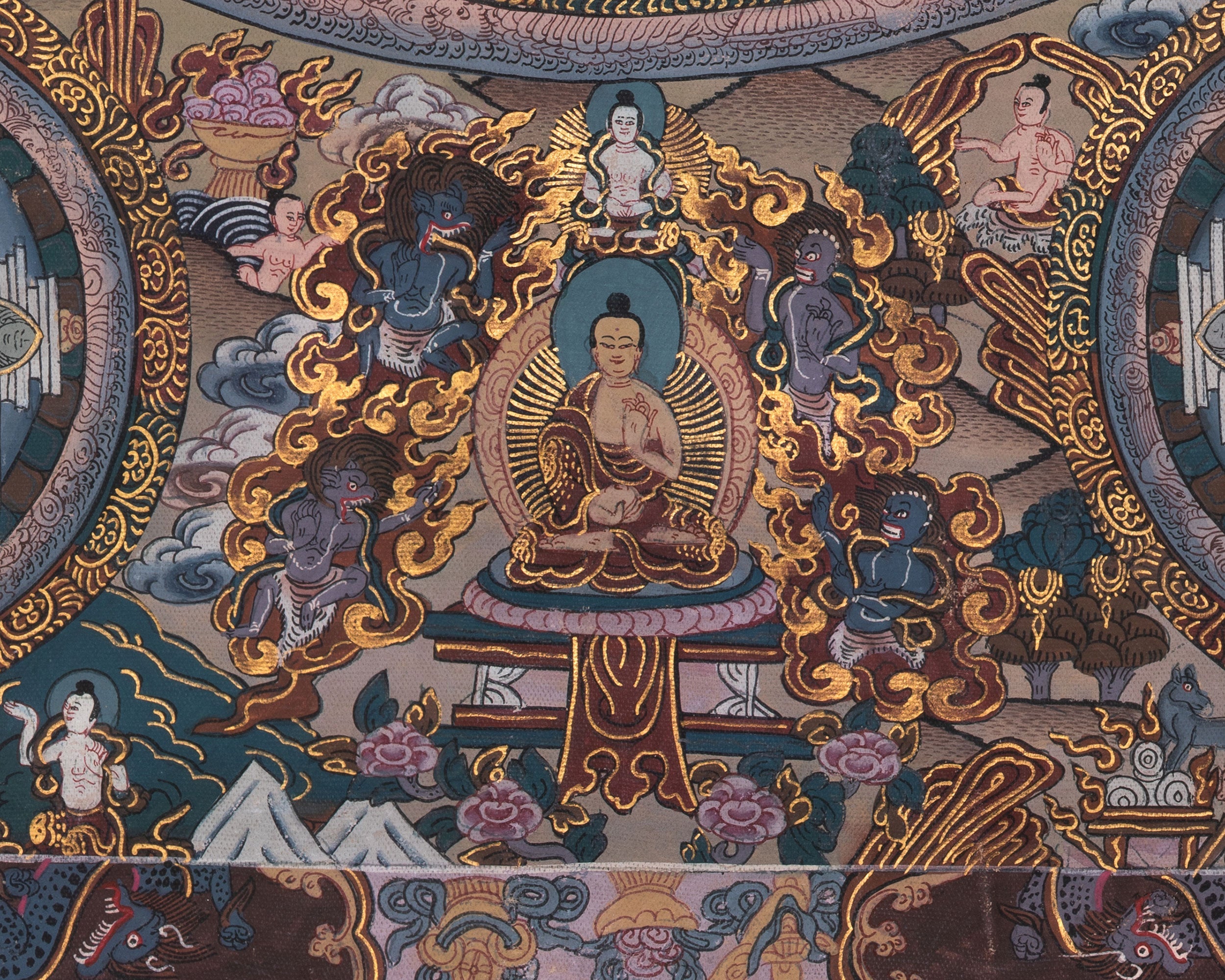 Tibetan Buddha Mandala Artwork | For Meditation and Inner Awakening