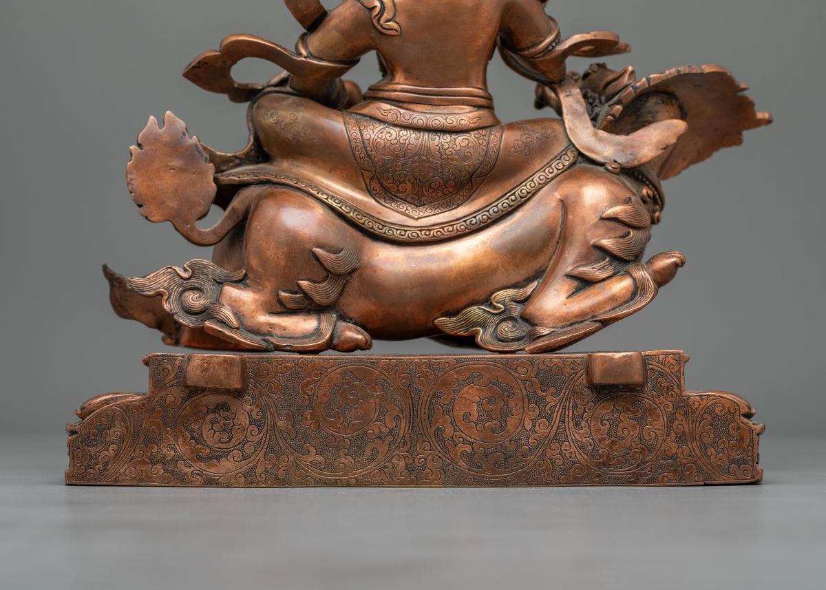 Majestic Namtoshe Oxidized Statue | Handcrafted Symbol of Wealth and Protection