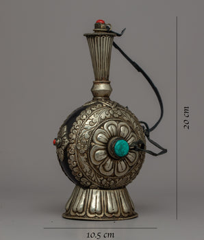 Tibetan Snuffer Bottle | Intricate Handcrafted Decorative Container