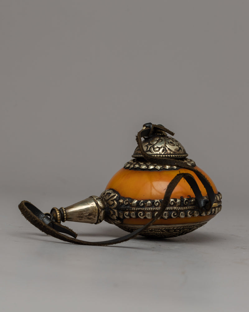 Tibetan Snuff Bottle | Beautifully Handcrafted Decorative Vessel