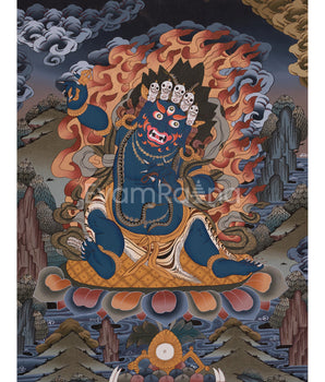 Tibetan Bodhisattva Vajrapani | Symbol of Strength, Protection, and Spiritual Power