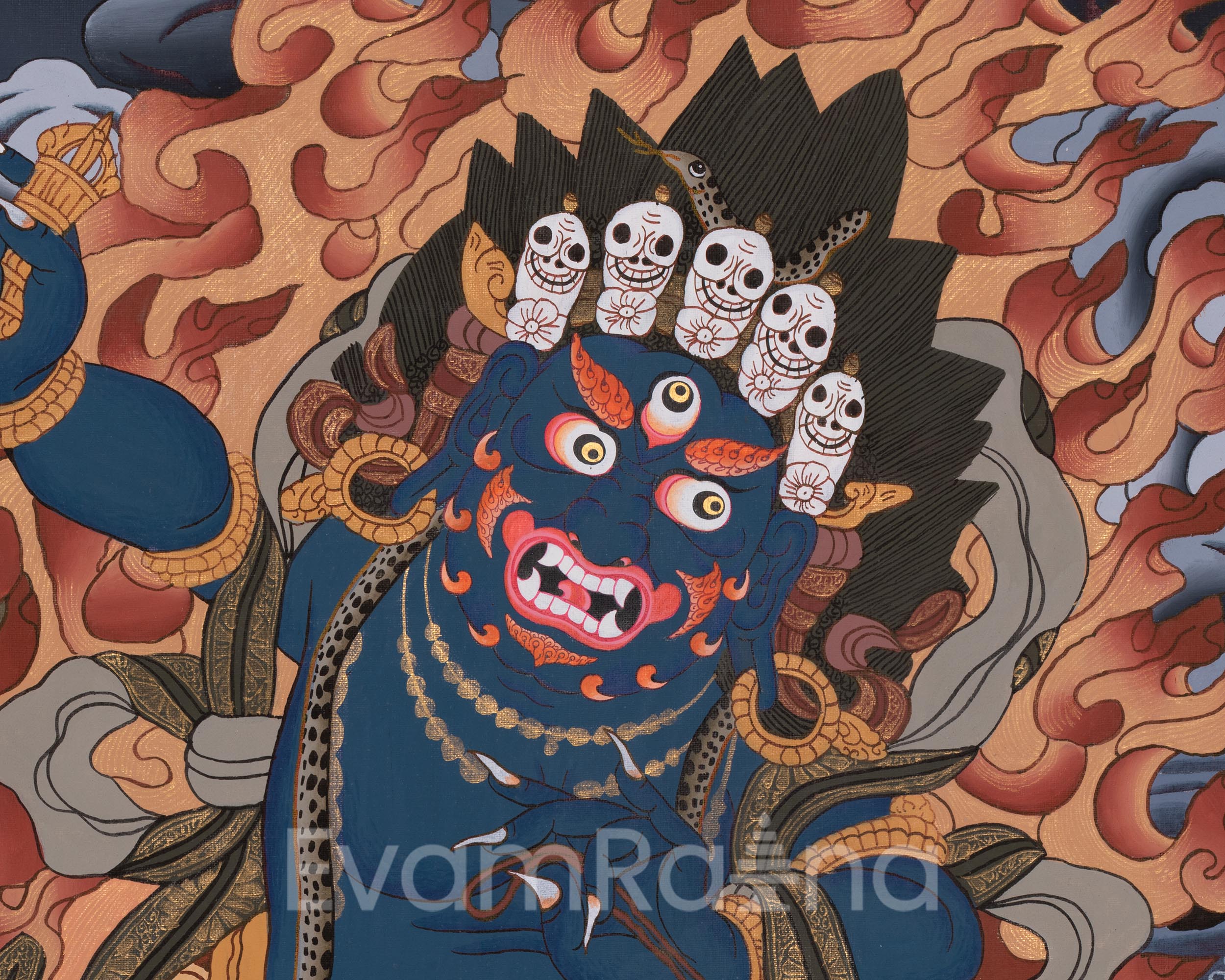 Tibetan Bodhisattva Vajrapani | Symbol of Strength, Protection, and Spiritual Power