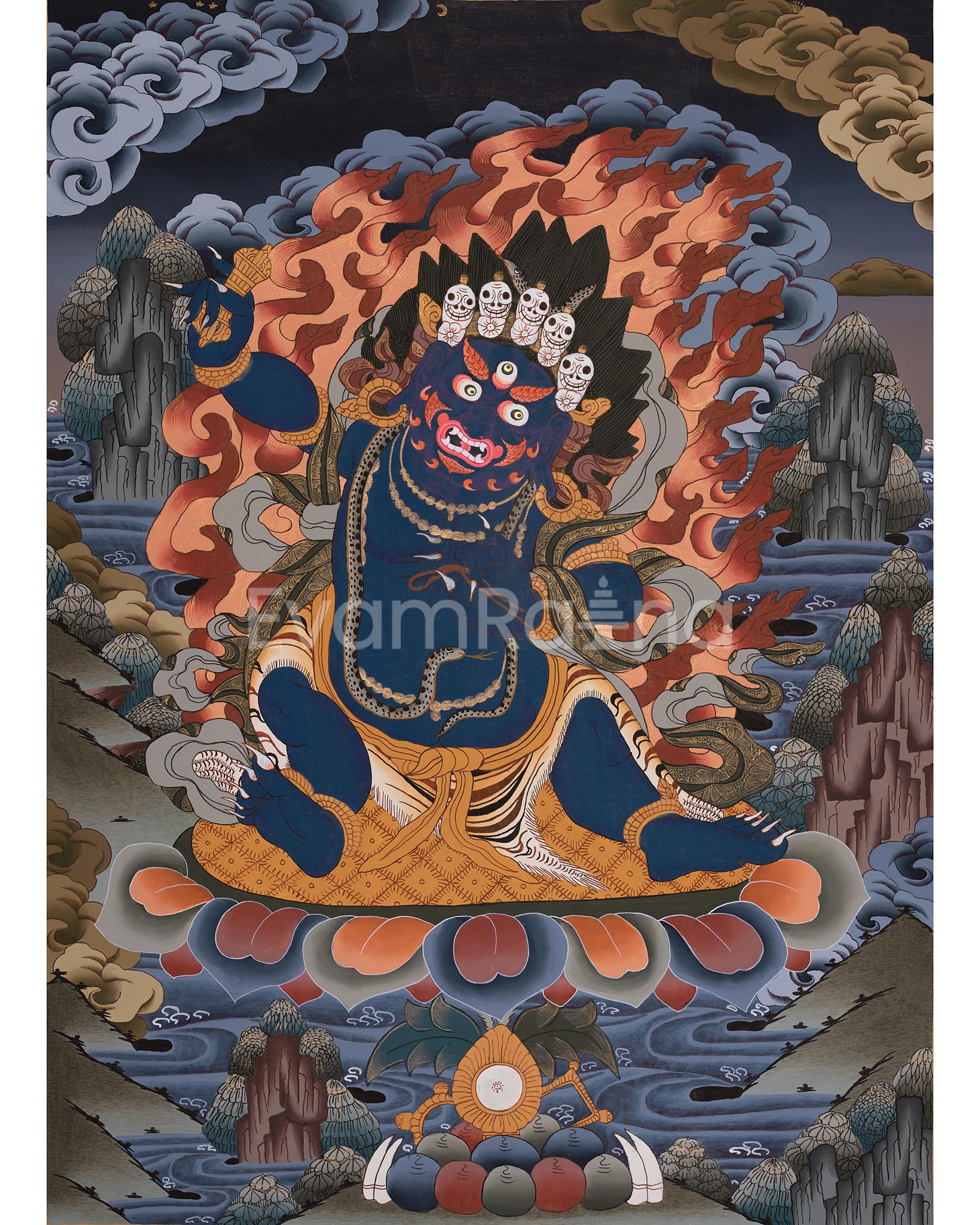 Tibetan Bodhisattva Vajrapani | Symbol of Strength, Protection, and Spiritual Power