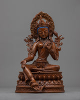green-tara-oxidized-sculpture-for altar