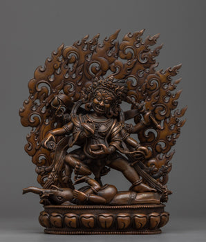 Six Armed Mahakala Sculpture