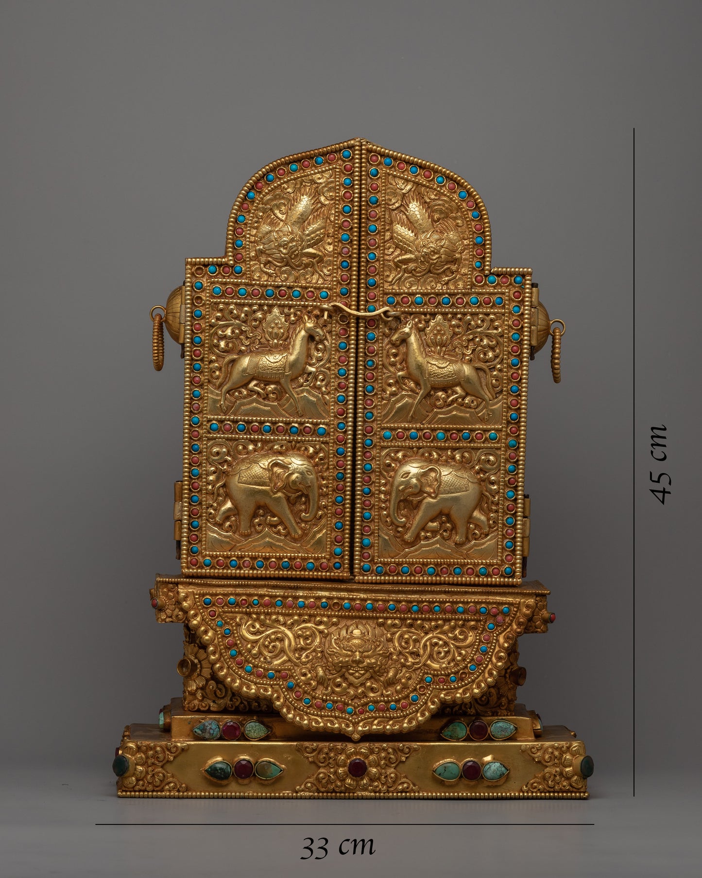 Tibetan Ghau Prayer Box | Large Altar & Prayer Box for Devotees