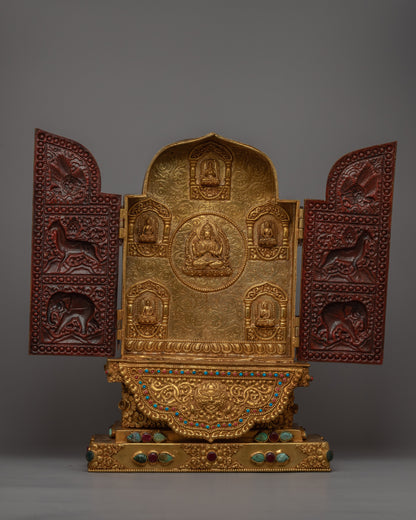 Tibetan Ghau Prayer Box | Large Altar & Prayer Box for Devotees