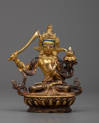 Golden Manjushri Statue