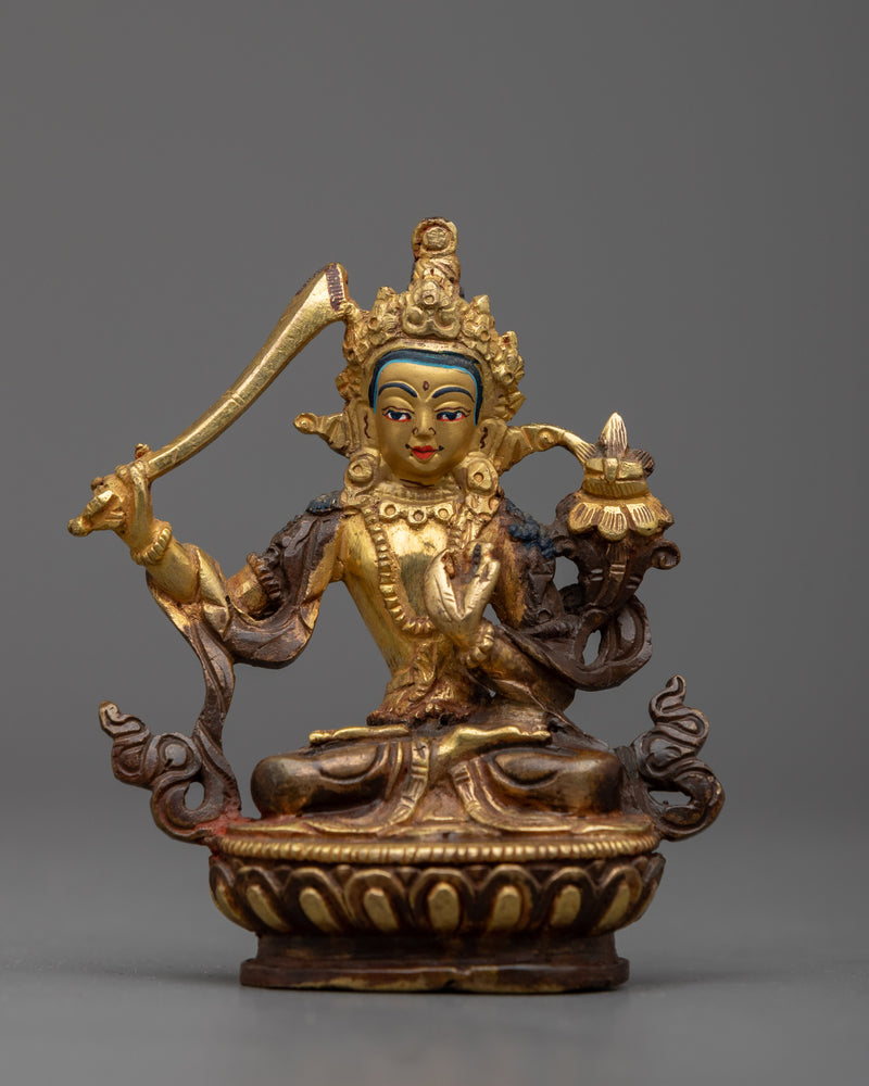 Golden Manjushri Statue