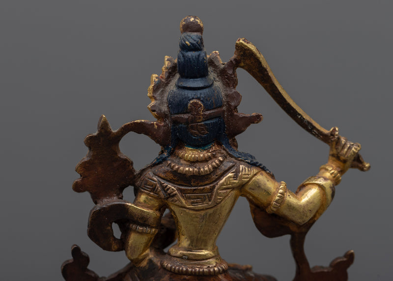 Golden Manjushri Statue | Bodhisattva Wisdom Deity