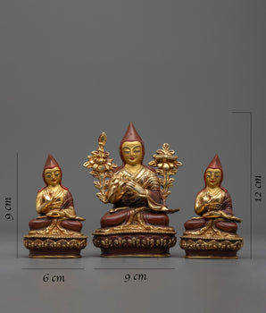 Je Tsongkhapa Statue Set | Je Tsongkhapa, Je Gyaltsab, Je Khedrup Statue
