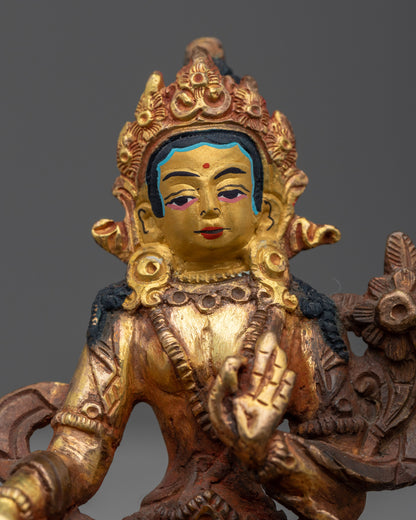 Green Tara Meditation Statue |  Sculpture for Meditation Space