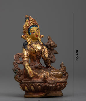 Green Tara Meditation Statue |  Sculpture for Meditation Space
