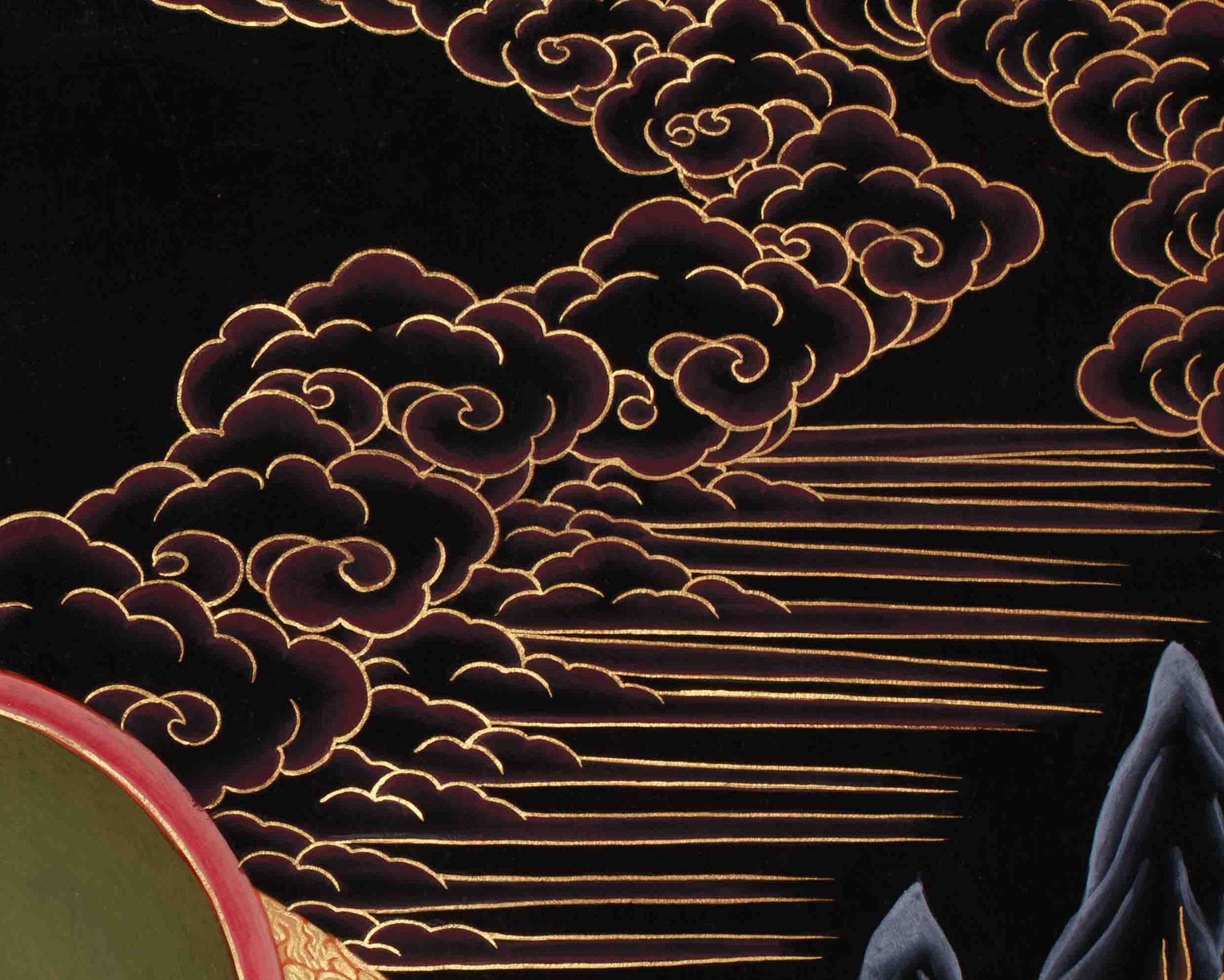 Vajrasattva Tibetan Thangka | Buddhist Purification Deity