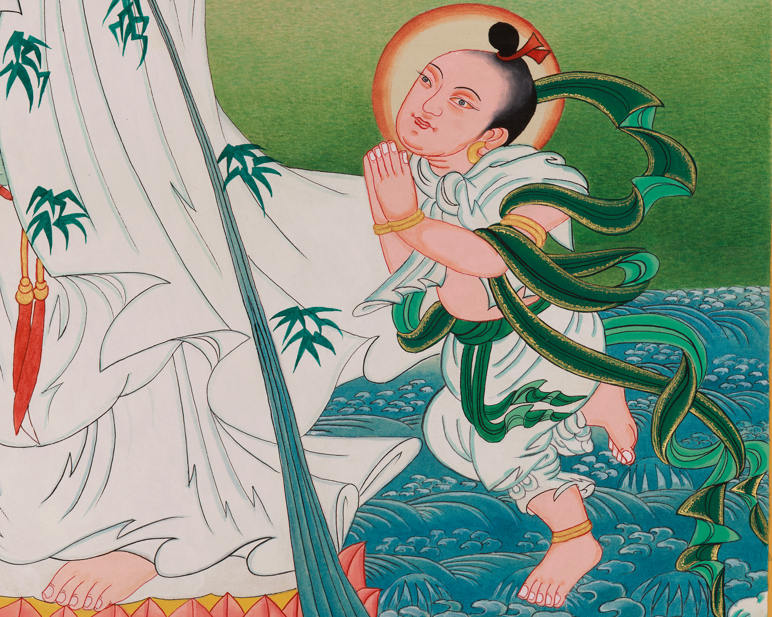 Quanyin Thangka | Compassion and Peace Deity | Japanese Art