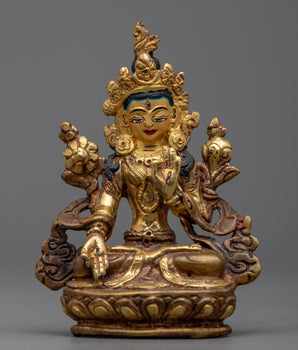 Elegant White Tara Statue