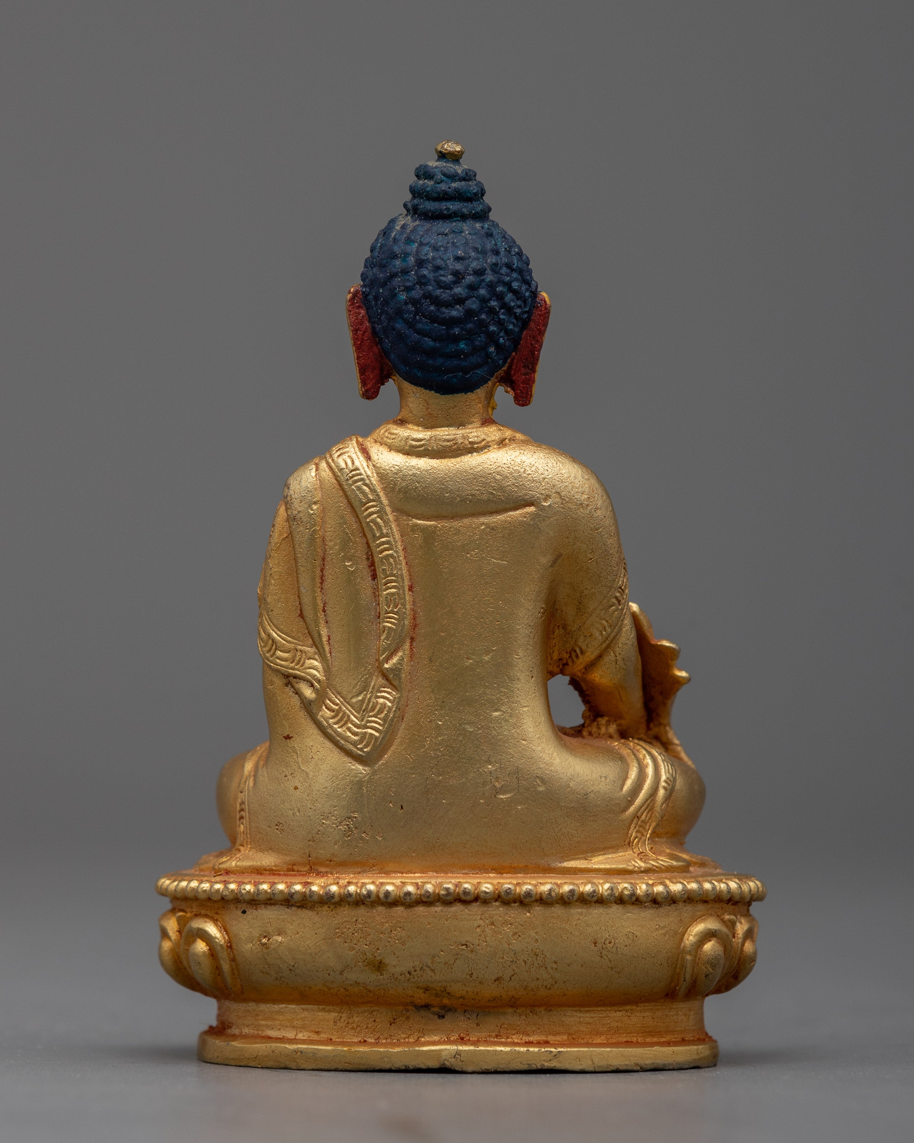 Tiny Machine Made Medicine Buddha Statue | Perfect for Desk or Shrine
