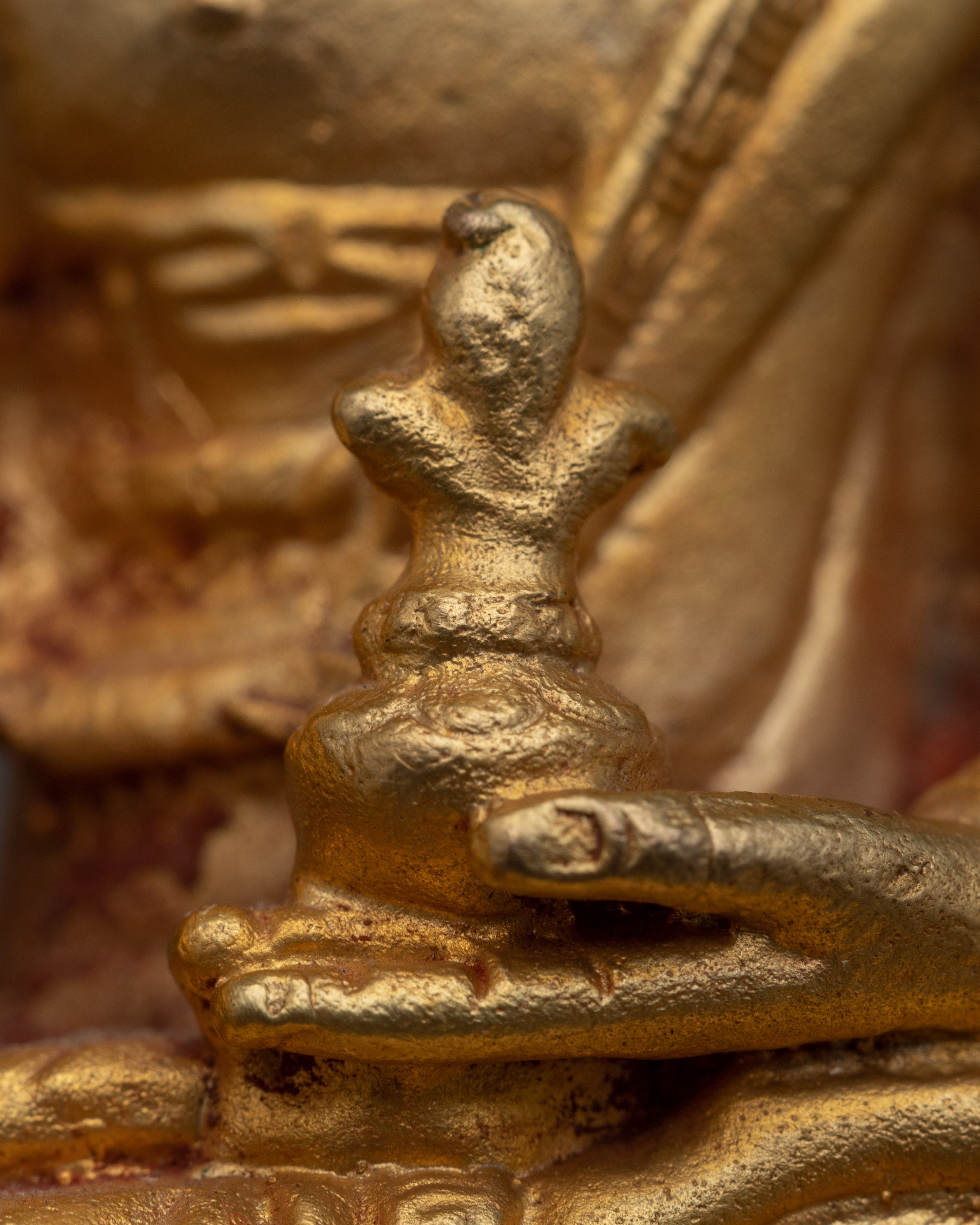 Tiny Machine Made Medicine Buddha Statue | Perfect for Desk or Shrine