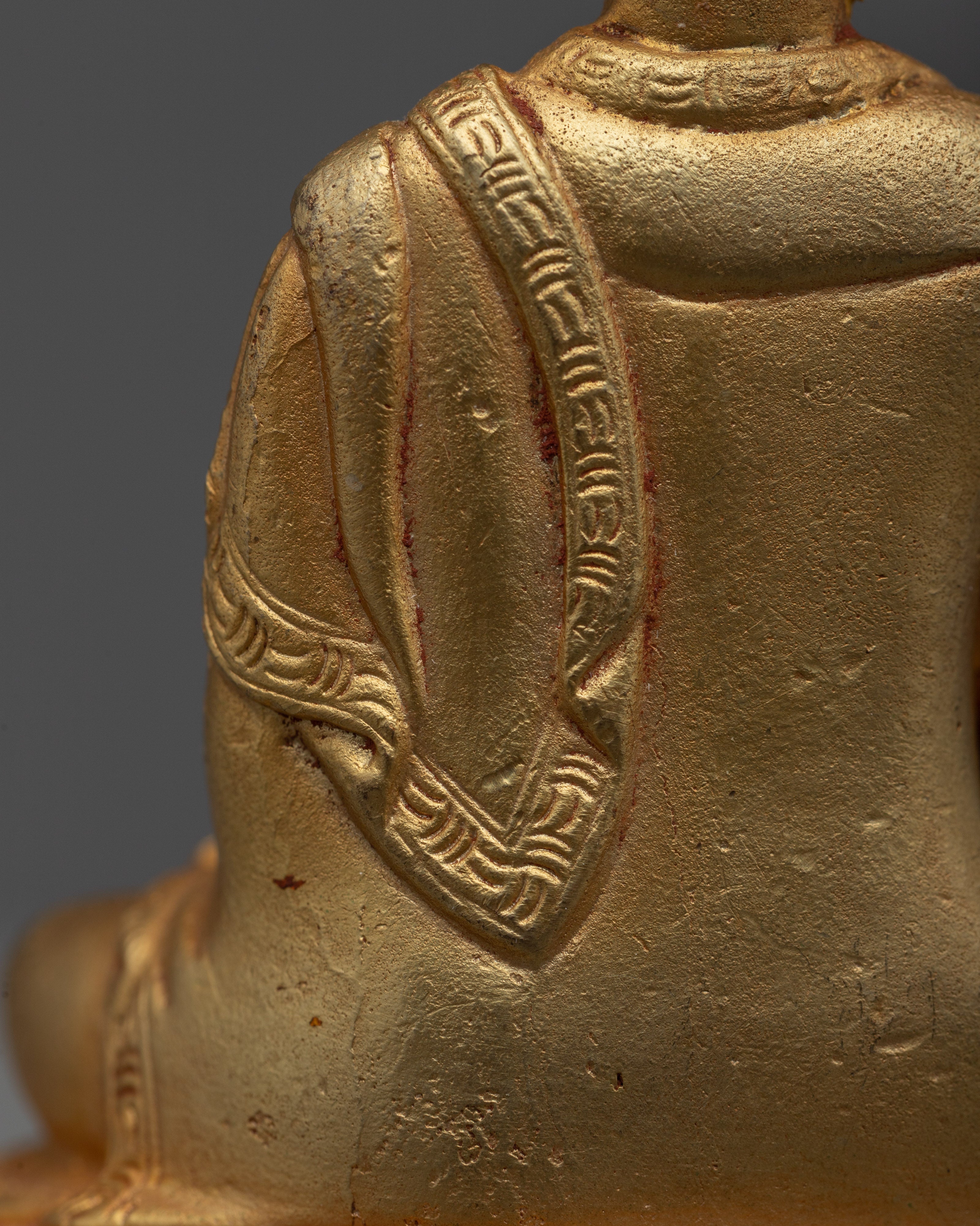 Tiny Machine Made Medicine Buddha Statue | Perfect for Desk or Shrine
