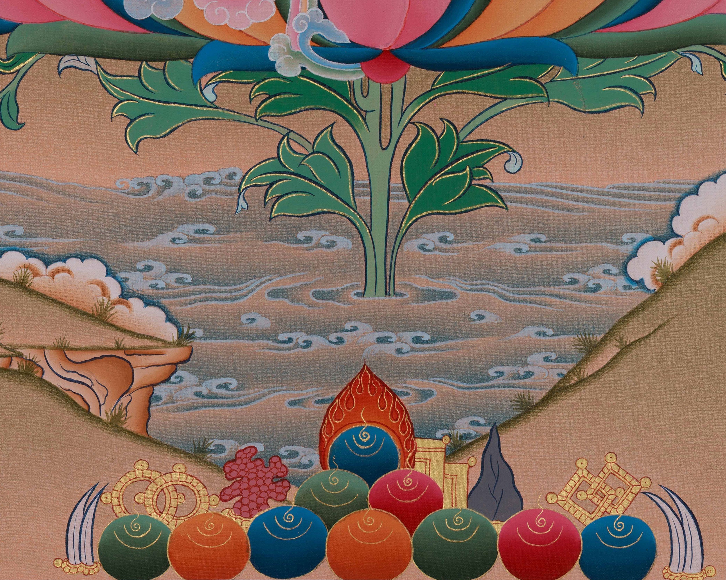 Green Tara Healing and Protection Art | Mother of All Buddhas | Wall Hanging