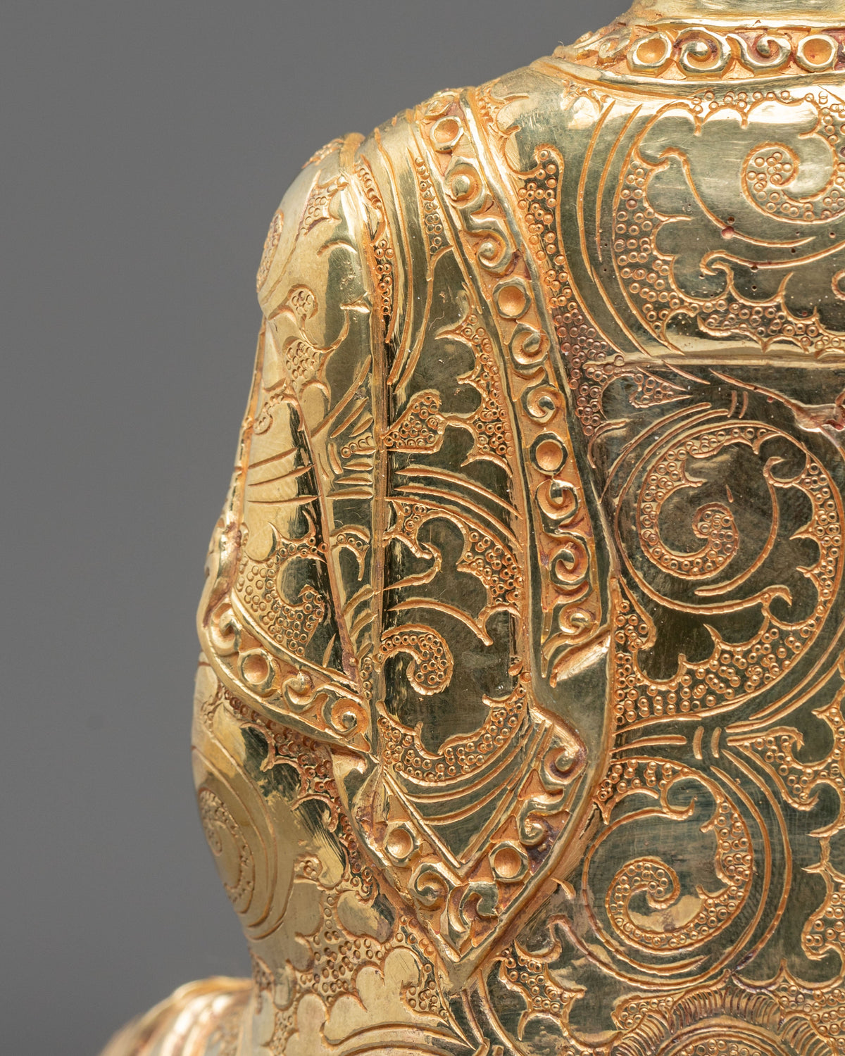 Namo Altar Shakyamuni Buddha Figurine | Gold Plated Buddhist Sculpture
