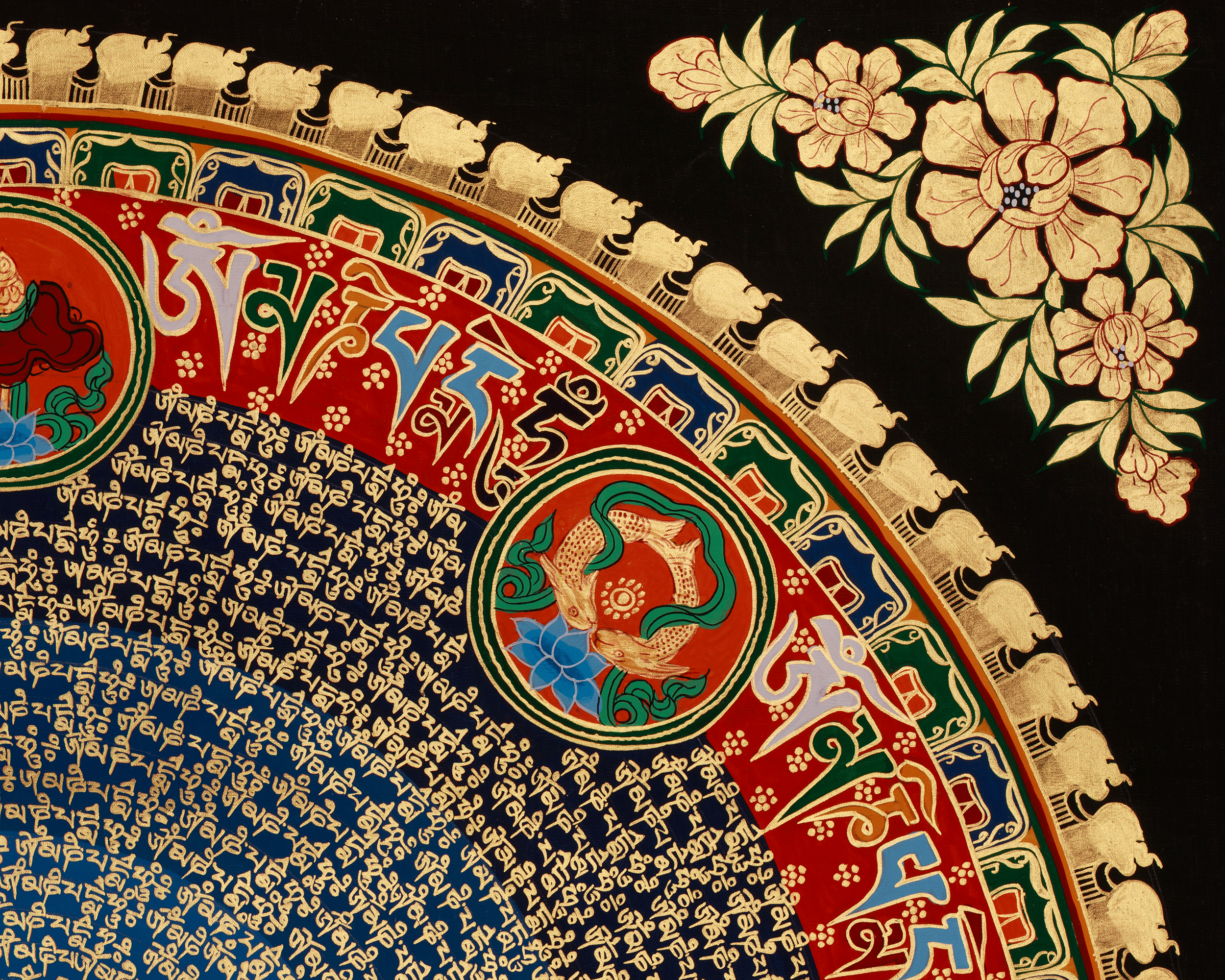 Tibetan Mantra Mandala Art | A Timeless Symbol of Protection, Wisdom, and Enlightenment