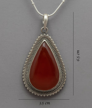 Carnelian Pendant | Handmade Gemstone Beauty