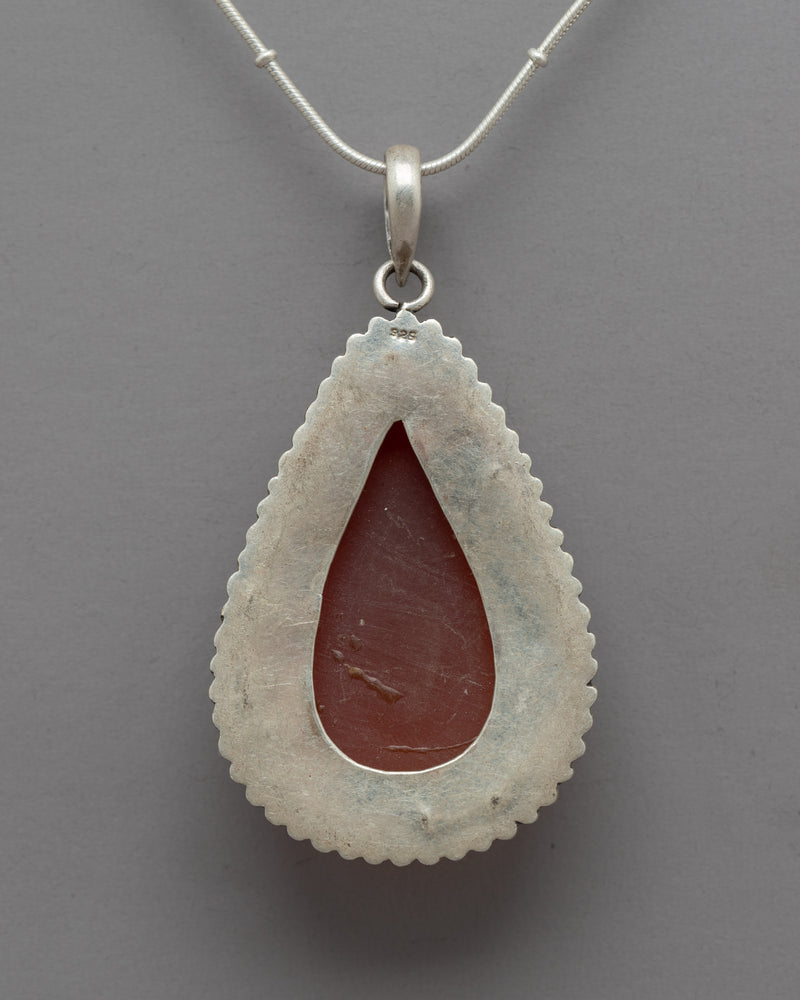 Carnelian Pendant | Handmade Gemstone Beauty