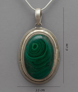 Green Malachite Locket | Wearable Pure Sterling Silver Jewelry"