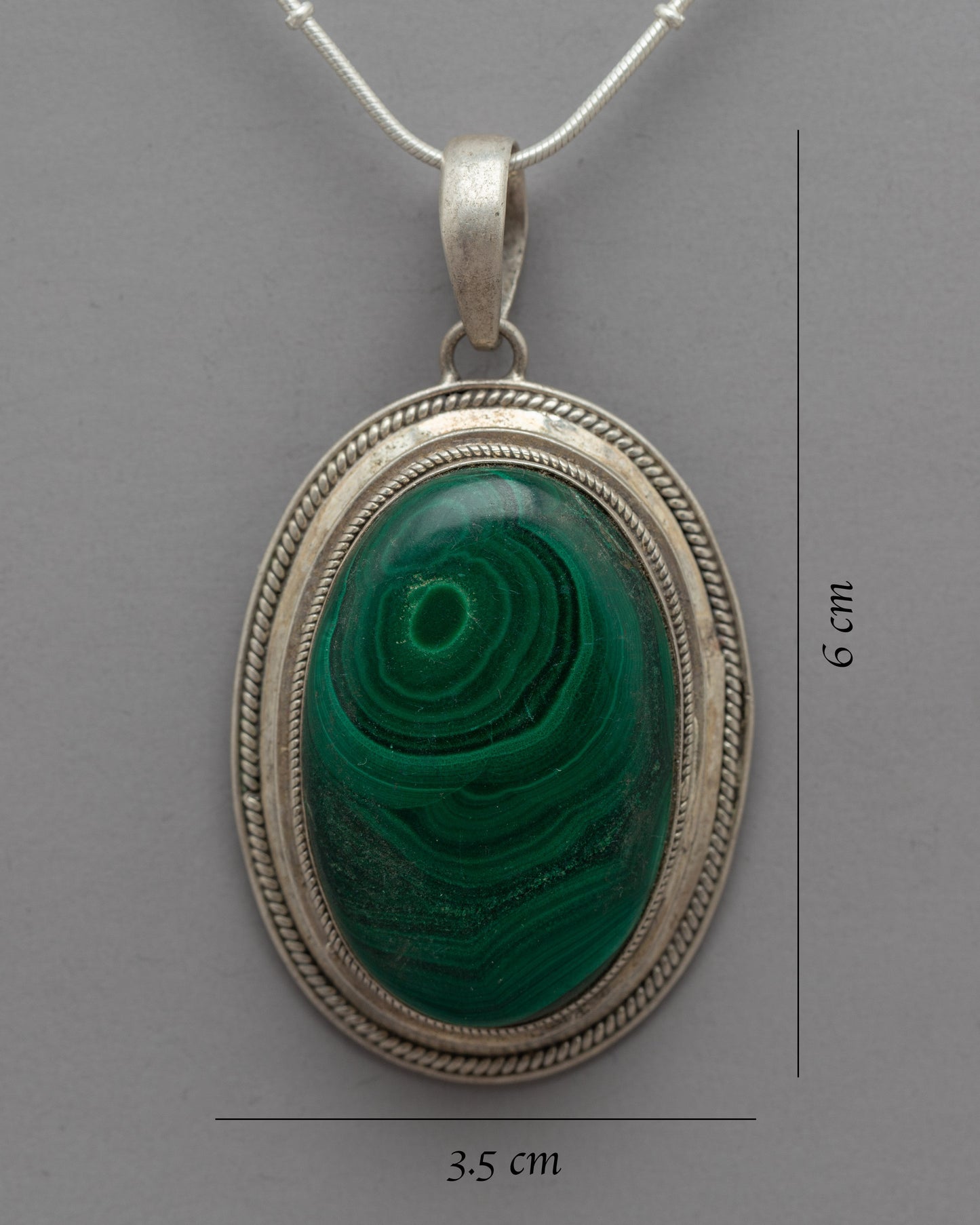 Green Malachite Locket | Wearable Pure Sterling Silver Jewelry"