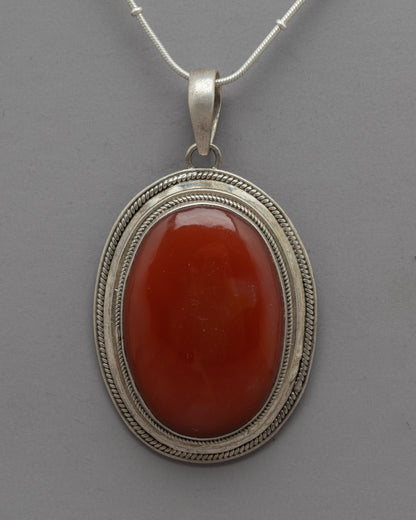 Genuine Red Coral Locket