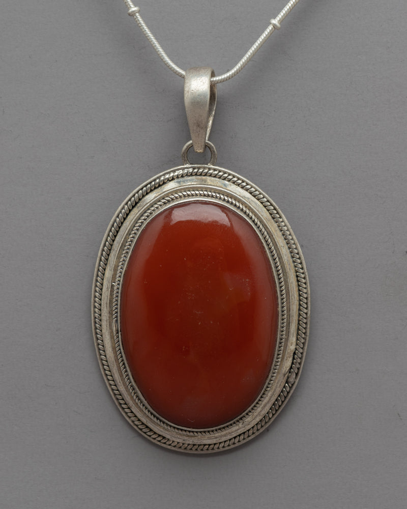 Genuine Red Coral Locket